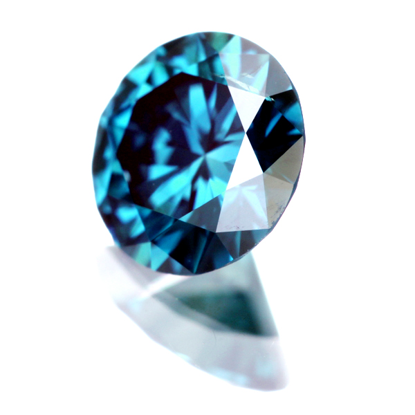 jewel planet 公式サイト / 0.555ct Fancy Deep Green Blue SI2 ブルーダイヤモンドルース  (※人為的照射)※中央宝石研究所ソーティングシート付