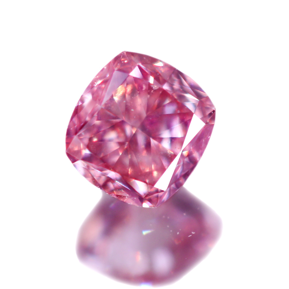 【代行販売】天然ピンクダイヤモンド 0.101ct FANCY INTENSE PURPLISH PINK VS1 ルース [AGTソーティング付]
