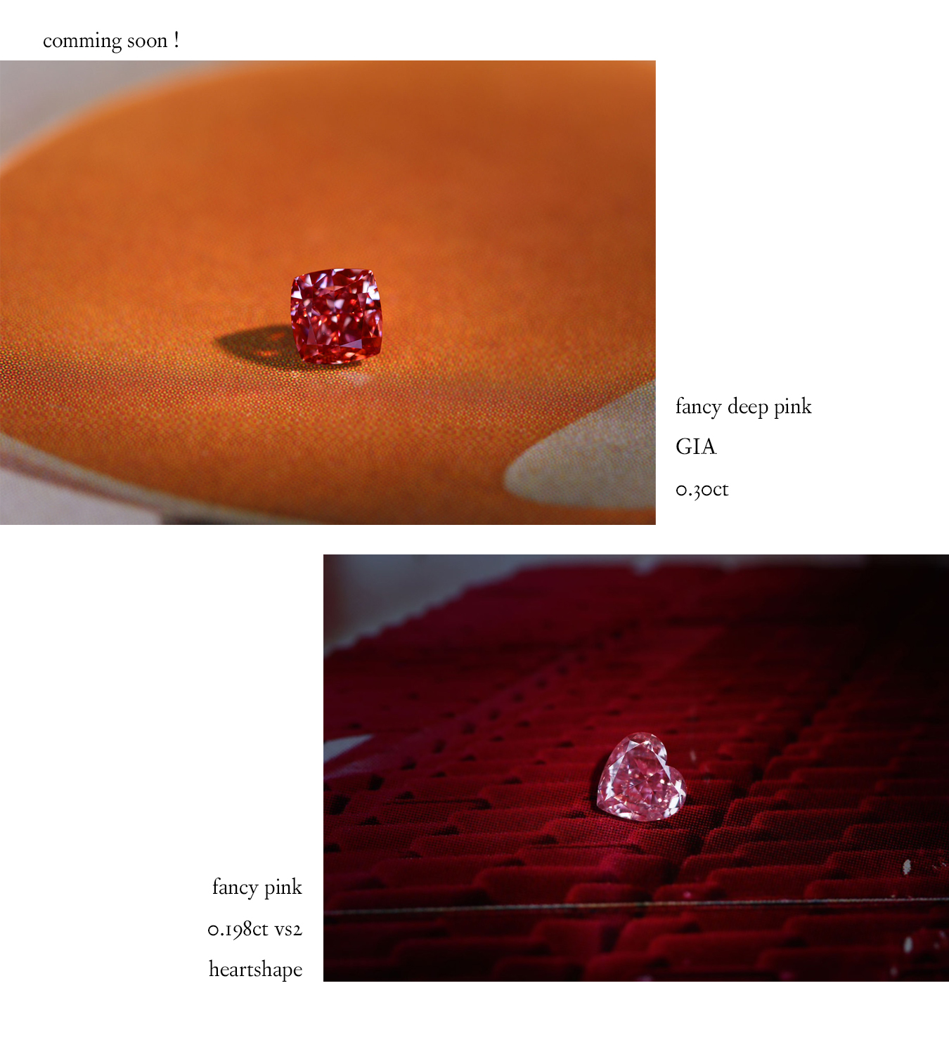 0.263ct FANCY DEEP BROWNISH ORANGY PINK - アクセサリー